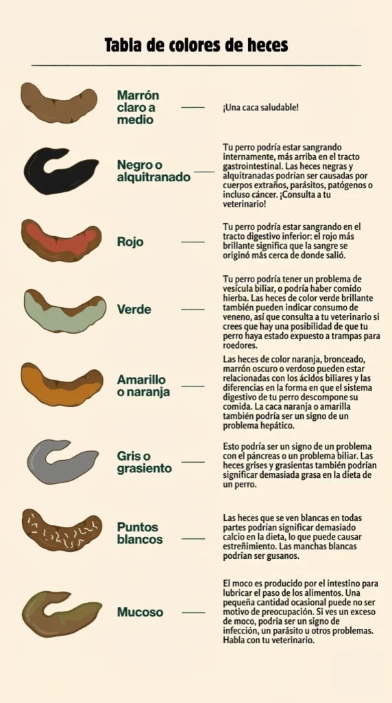 tabla de colores de heces